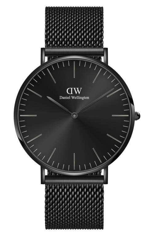 Daniel Wellington Daniel Wellington Classic Ashfield Mesh Strap Watch, 40mm