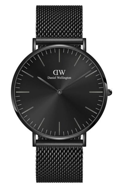 Daniel Wellington Daniel Wellington Classic Ashfield Mesh Strap Watch, 40mm
