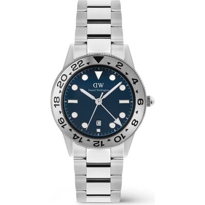 Daniel Wellington Daniel Wellington Iconic Brushed Bezel GMT Bracelet Watch, 40mm