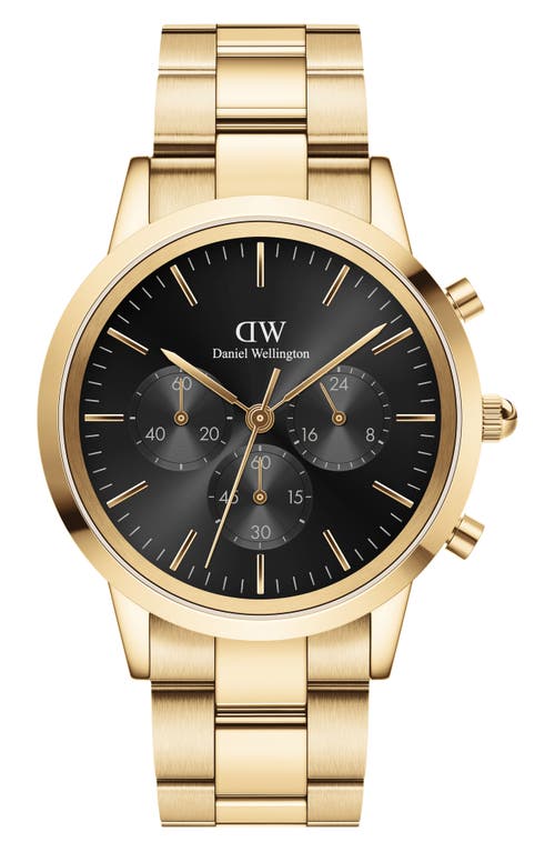 Daniel Wellington Daniel Wellington Iconic Link Chronograph Bracelet Watch, 42mm