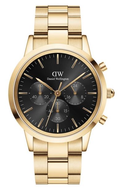 Daniel Wellington Daniel Wellington Iconic Link Chronograph Bracelet Watch, 42mm