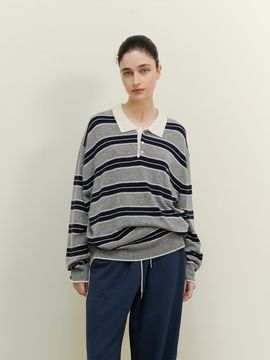 dankedir Wool Stripe loosefit knit - Navy