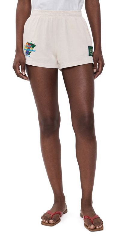 DANZY DANZY Farmers Market Sweat Shorts Cream