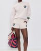 DANZY DANZY Farmers Market Sweat Shorts Cream - 5