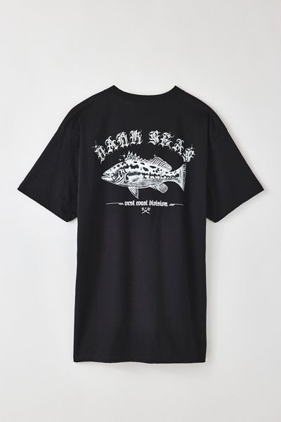 Dark Seas Dark Seas Calico Bass Graphic Tee in Black, Men's at Urban Outfitters