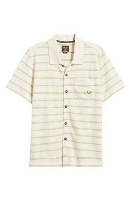 DARK SEAS DARK SEAS Shayne Short Sleeve Cotton Knit Button-Up Shirt
