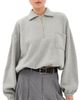 DARKPARK DARKPARK Alva Cropped Sweatshirt Grey Melange - 1