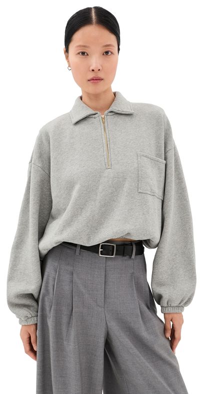 DARKPARK DARKPARK Alva Cropped Sweatshirt Grey Melange