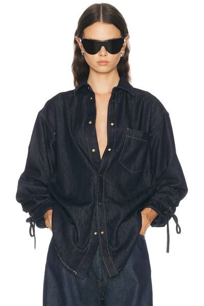 DARKPARK DARKPARK Anne Rouche Tencel Denim Tailored Shirt