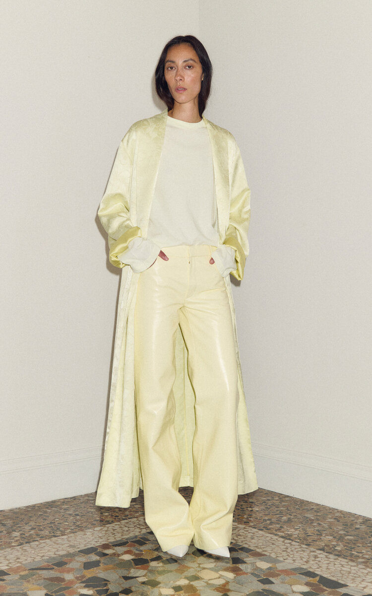 DARKPARK DARKPARK Ariana Leather LowRise Flared Pants