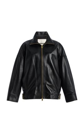 DARKPARK DARKPARK Celine Plonge Leather Aviator Bomber Jacket Black S