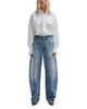 Darkpark Darkpark Cotton Barrel Leg Jeans in Blue - 2