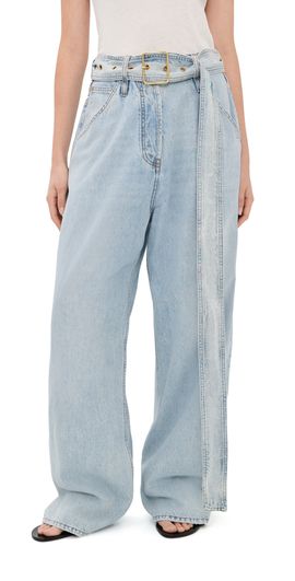 DARKPARK DARKPARK Dalila Relaxed Tencel Jeans Bleach Baby Blue