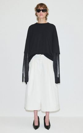 DARKPARK DARKPARK Daria Belted Cotton Midi Shorts