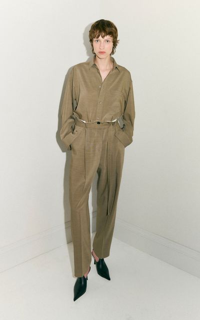 DARKPARK DARKPARK Devon Belted Wool Drop Pants