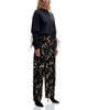 Darkpark Darkpark Double Sleeve Feather Trim Top - 3