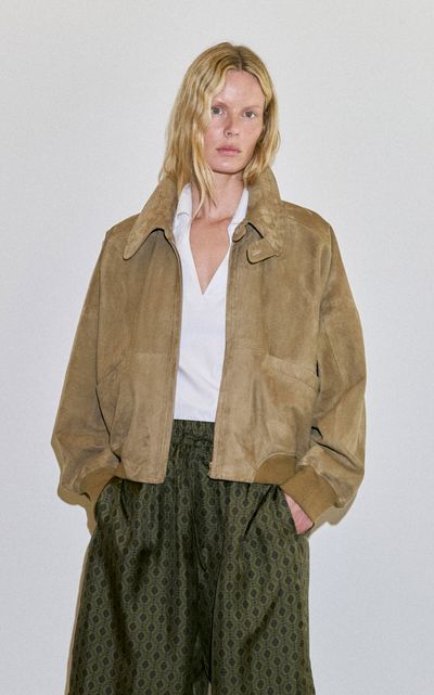 DARKPARK DARKPARK Estelle Suede Bomber Jacket