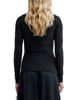 Darkpark Darkpark Faux Fur Mixed Media Top - 2