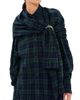 DARKPARK DARKPARK Georgia Detachable Scarf Button Down Shirt Blue/Green/White - 1