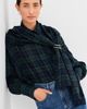 DARKPARK DARKPARK Georgia Detachable Scarf Button Down Shirt Blue/Green/White - 2