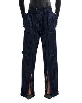 Darkpark Darkpark High Rise Zip Trim Cargo Pants