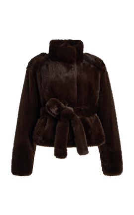 DARKPARK DARKPARK Hunter Faux Fur Jacket Brown XS