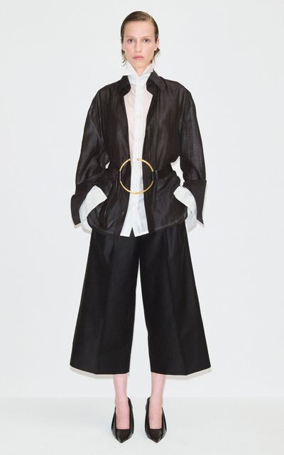 DARKPARK DARKPARK Jole Cropped Cotton WideLeg Pants