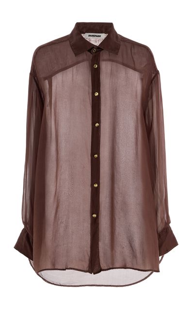 DARKPARK DARKPARK Keanu SilkOrganza Shirt Brown M