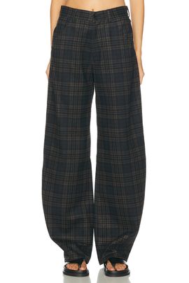 DARKPARK DARKPARK Khris Tartan Check Barrel Leg Pants