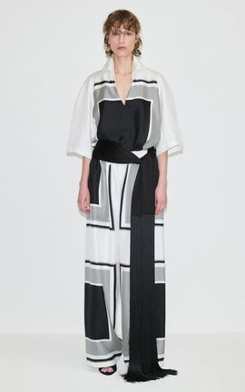 DARKPARK DARKPARK Leni Printed Silk WideLeg Pants
