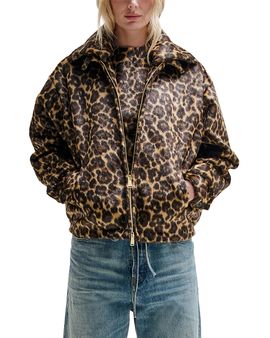 Darkpark Darkpark Leopard Print Faux Fur Jacket