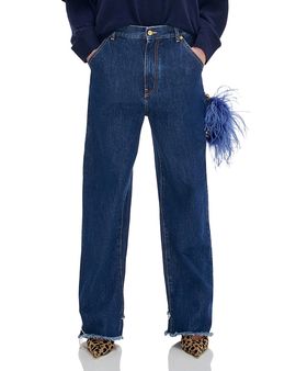 Darkpark Darkpark Lisa Feather Chain Loose Fit Carpenter Jeans in Tokyo Midnight