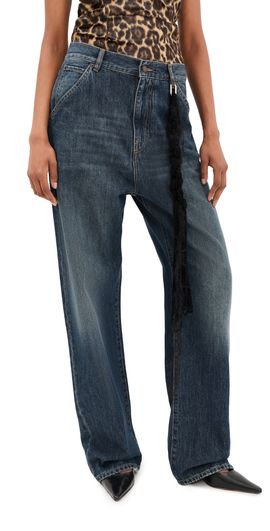 DARKPARK DARKPARK Lisa Loose Fit Denim with Hand Woven Wool Chain Fairfax Blue