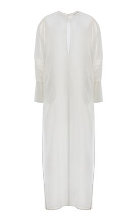 DARKPARK DARKPARK Marine Keyhole Voile Maxi Dress
