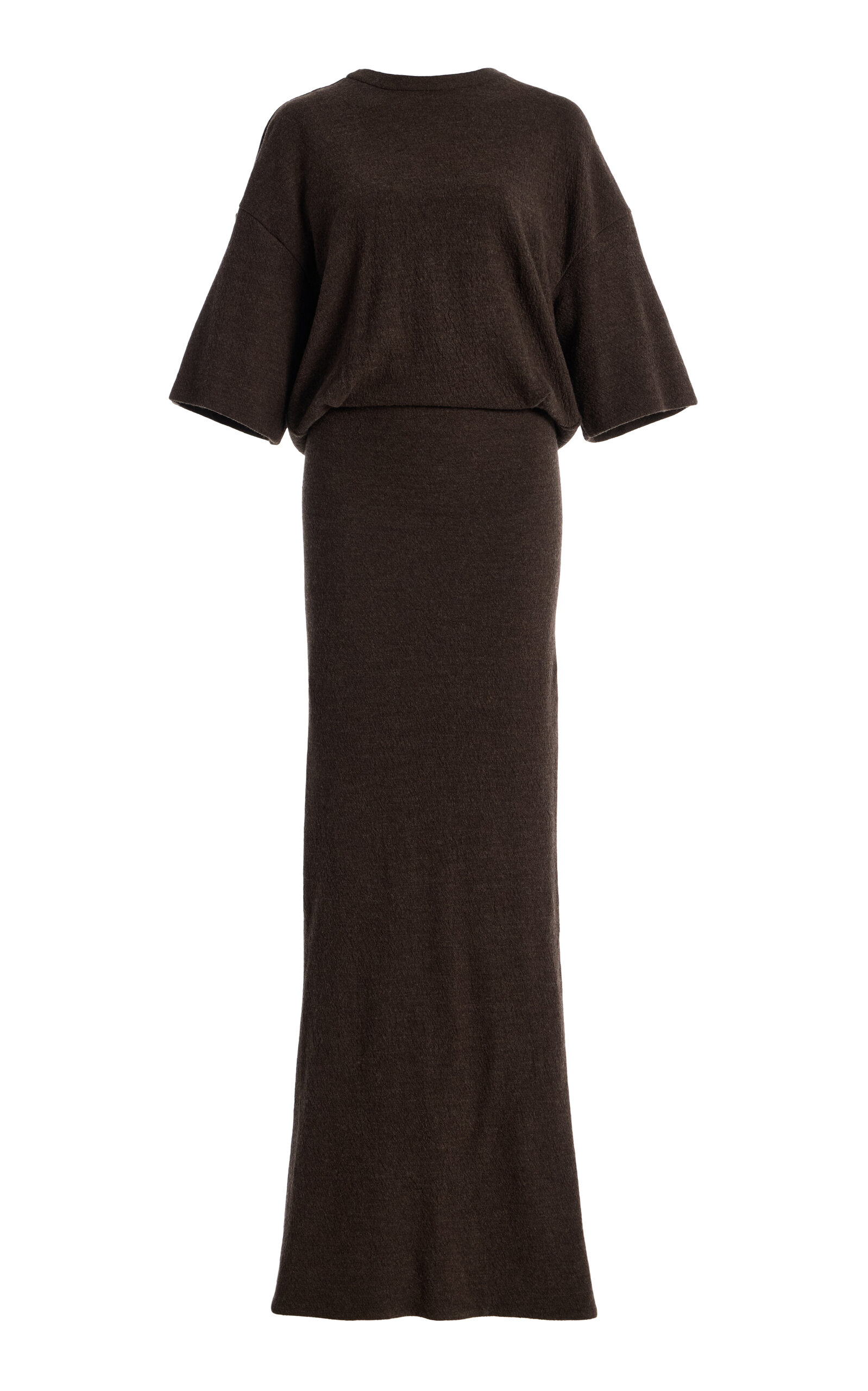 DARKPARK DARKPARK Marlin OpenBack Wool Maxi Dress Brown S
