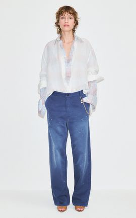DARKPARK DARKPARK Maty Embellished Cotton WideLeg Pants