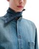 Darkpark Darkpark Meg Denim Detachable Leather Foulard Shirt - 2