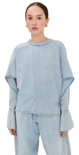 DARKPARK DARKPARK Paris Chambray Shirt Bleach Baby Blue