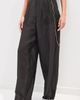 DARKPARK DARKPARK Phebe Chain Adorned Double Sided Wide-Leg Pants Black - 2