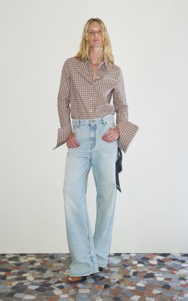 DARKPARK DARKPARK Rachele Slim Checked Cotton Shirt