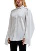 Darkpark Darkpark Scarf Overlay Button Front Shirt - 1