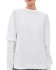 DARKPARK DARKPARK Troy Double Sleeve Feather Tee White - 1
