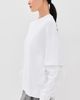 DARKPARK DARKPARK Troy Double Sleeve Feather Tee White - 4