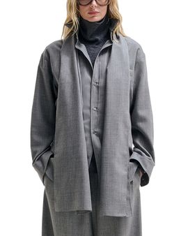 Darkpark Darkpark Wool Scarf Button Front Shirt