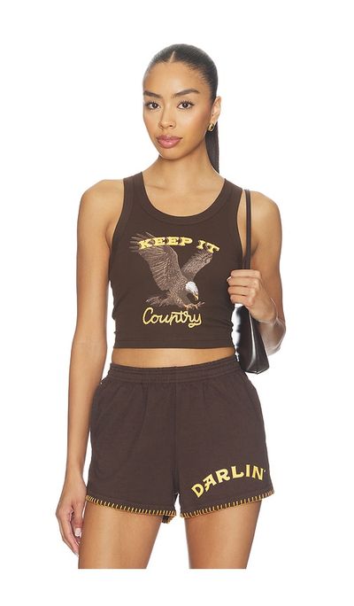 Darlin Darlin Keep It Country Crop Tank