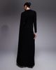 Daska Daska one shoulder cape maxi dress in black - 2