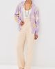 Daughter &Daughter Ava Argyle Wool Cardigan Lilac/White - 5