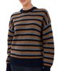 Daughter &Daughter Balla Slouch Crewneck Sweater Navy/Vicuna/Derby Grey - 1