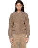 &Daughter &Daughter Beige Rowan Rib Crew Sweater - 1