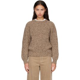 &Daughter &Daughter Beige Rowan Rib Crew Sweater